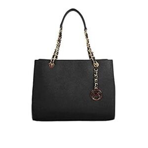 Michael Kors Black Chain Tote Shoulder Bag